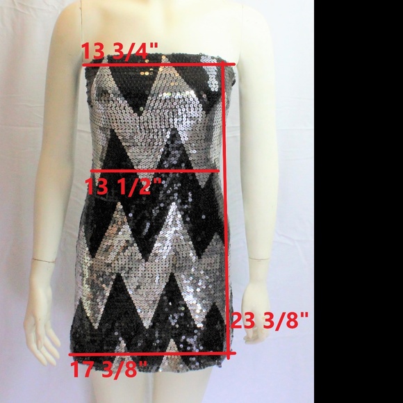 MAx Rave Sequin Strapless Party Cocktail Dress - Picture 2 of 8